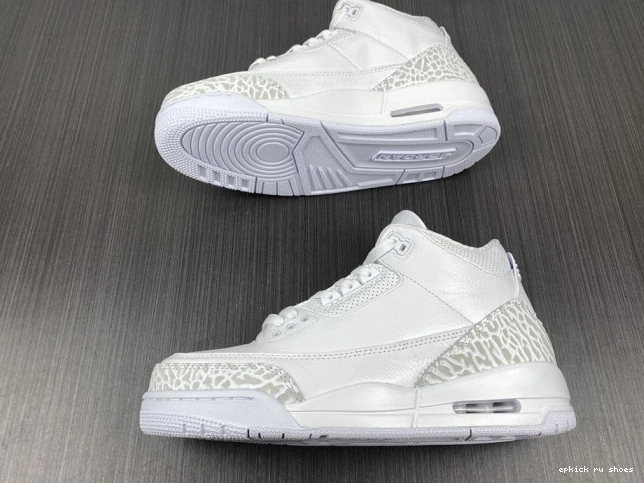 Rep White' Retro Jordan 3 PS 'Triple Air 429487-111 0707